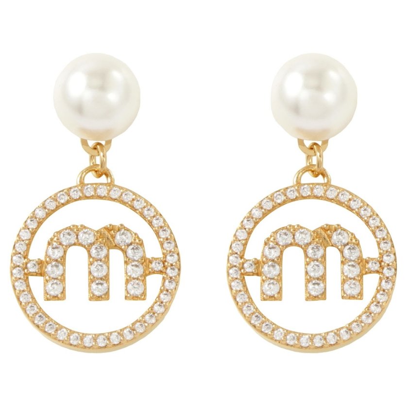 MIU MIU ゴールドスタッドピアス 2種類