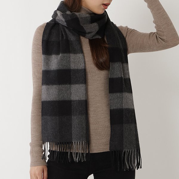 バーバリー マフラー グレー メンズ レディース BURBERRY 8015551