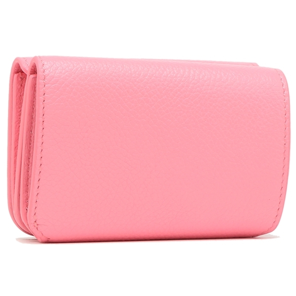 バレンシアガ 三つ折り財布 キャッシュ ミニ財布 ピンク レディース