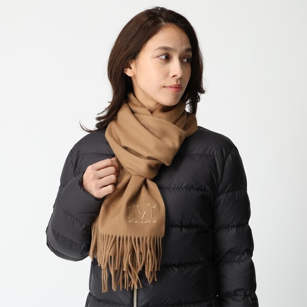 マックスマーラ マフラー ダリア カシミヤ ブラウン レディース Max