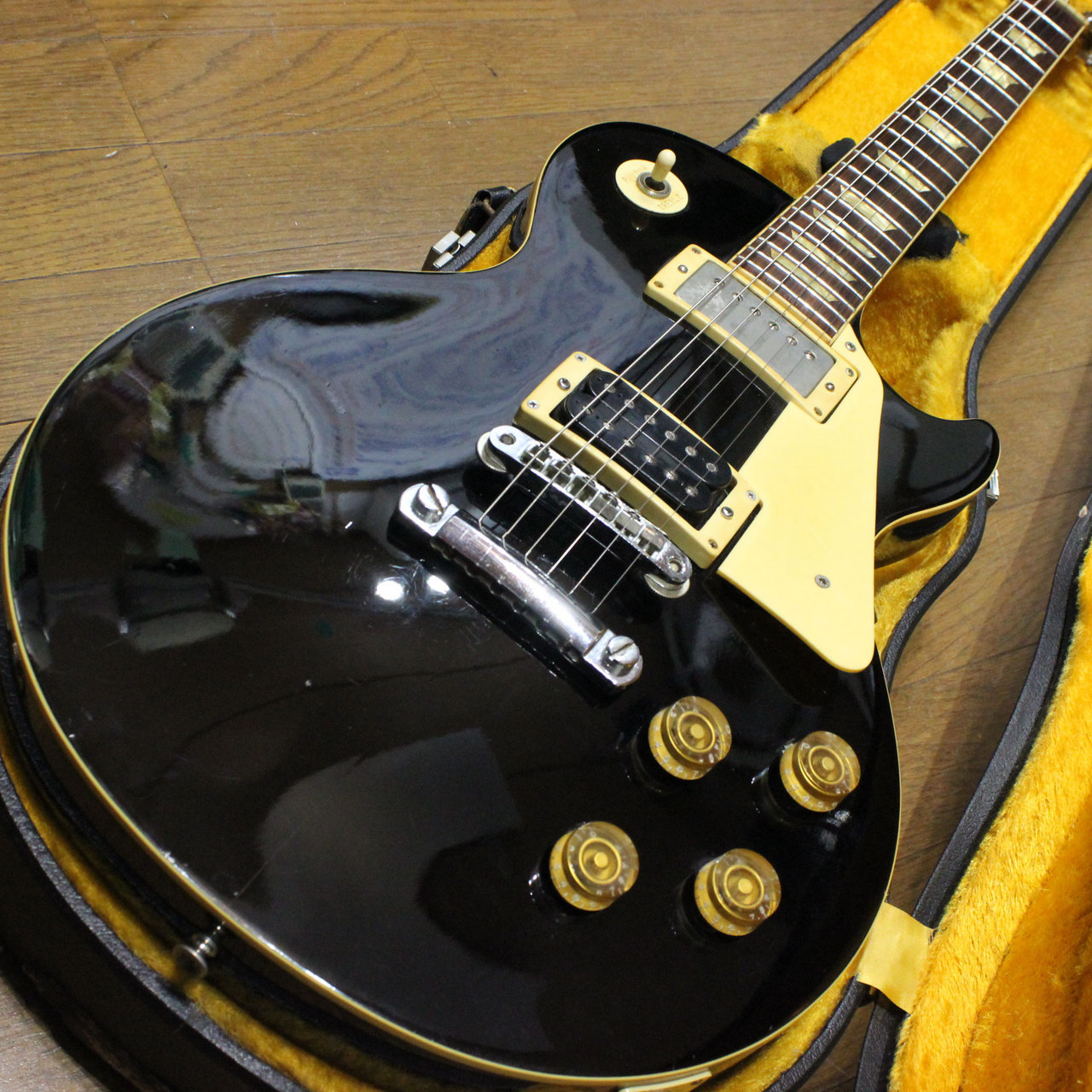 BURNY FERNANDES レスポール エレキギター レリック加工 水玉柄