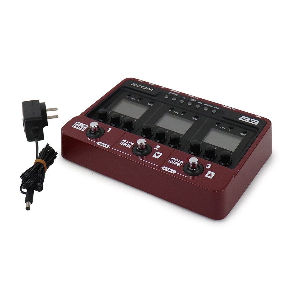 ZOOM B3 ベース マルチエフェクター zoom B3 ベース エフェクター マルチエフェクター ZOOM B3 ベース用
