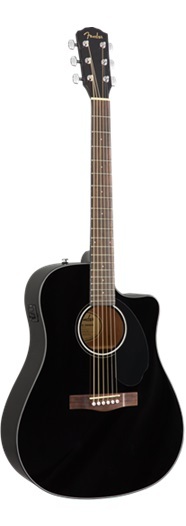 Fender Acoustics CD-60SCE Dreadnought Black / Walnut（新品/送料