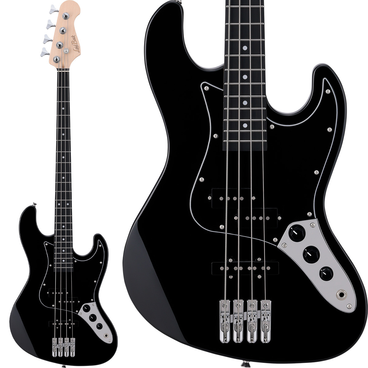 Laid Back LBA-PJ BLK -ブラック- エレキベース PJタイプ ステンレス