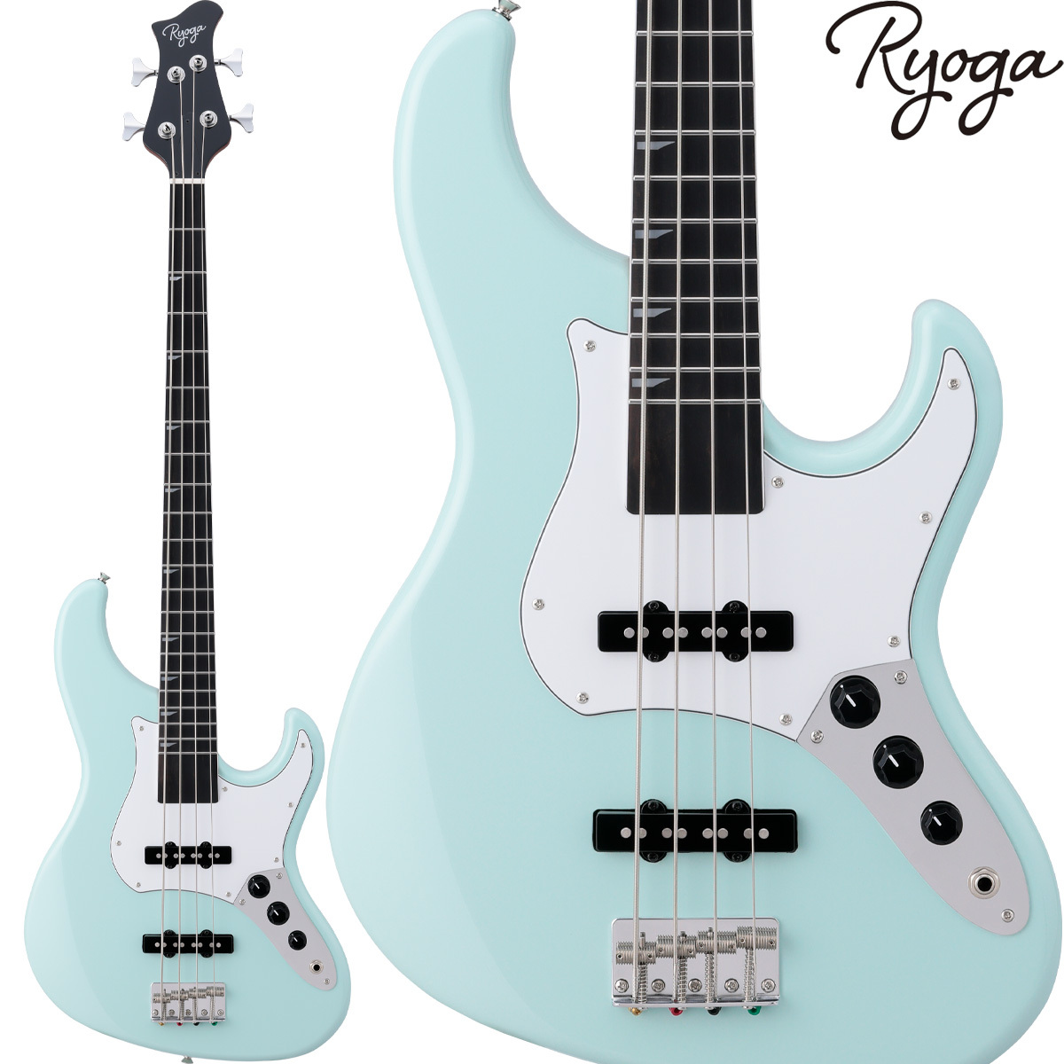 RYOGA VAL-BASS Surf Green エレキベース ジャズベースタイプ ベイクド