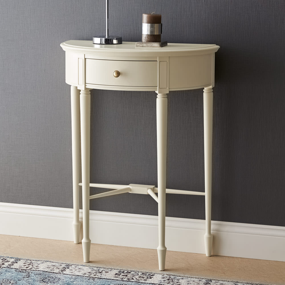 中古品】RIO FURNITURE ロココ調コンソールテーブル 引出し2杯付 中古