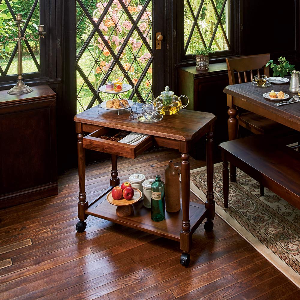 古木サイドテーブル⁄オケージョナル⁄円形机⁄飾り棚⁄木製⁄花台⁄おしゃれ