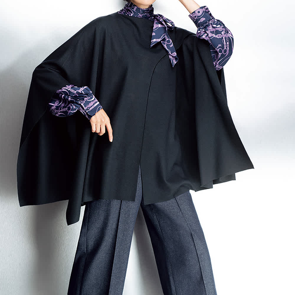 Super140's ハイゲージジャージー ポンチョ 通販 - ディノス