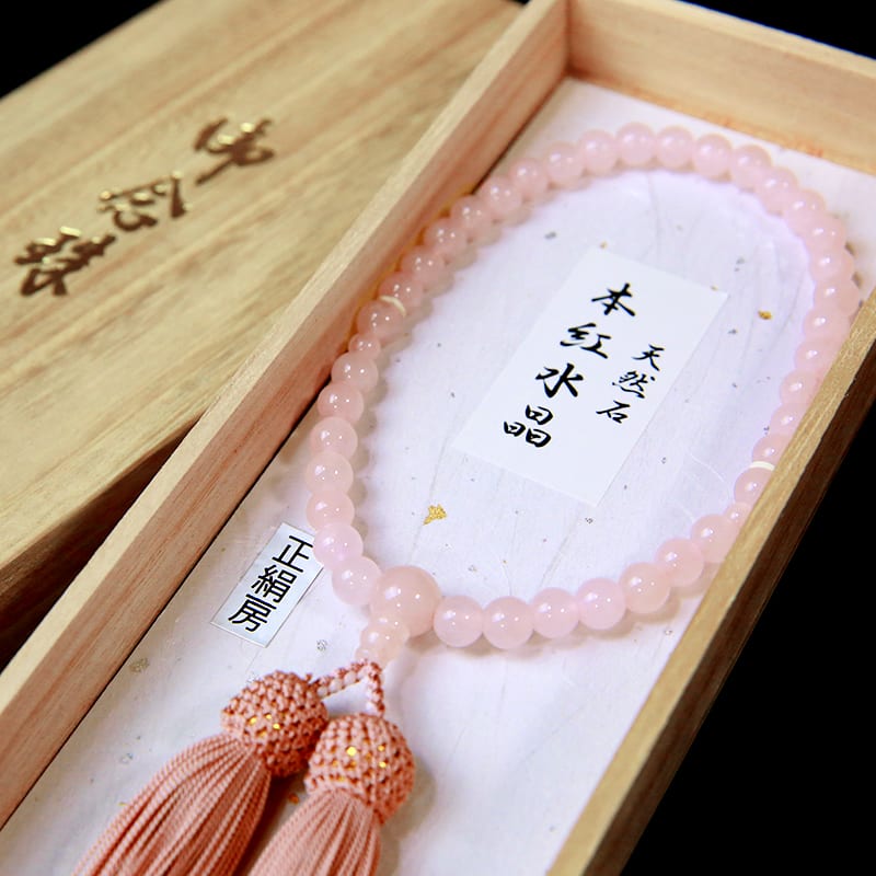 岩佐 〈女性用〉天然石 本紅水晶念珠 通販 - ディノス