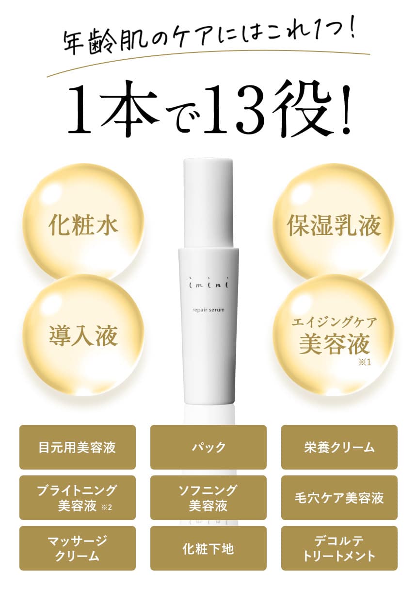 imini リペアセラム 40ml 箱入り 2本 imini リペアセラム 40ml 箱入り