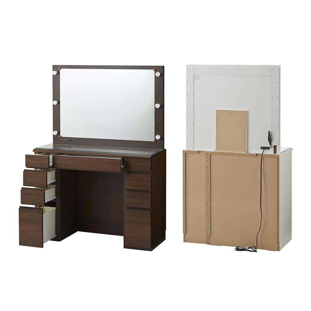 LEDライト付き 楽屋ドレッサーシリーズ ドレッサー 幅99cm 通販 - ディノス