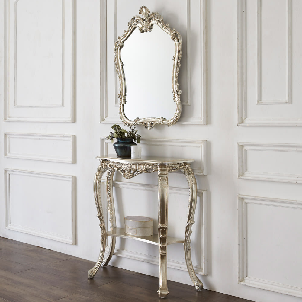 k079r118 イタリア製 大理石コンソールテーブル グリーン系 真鍮脚 2段