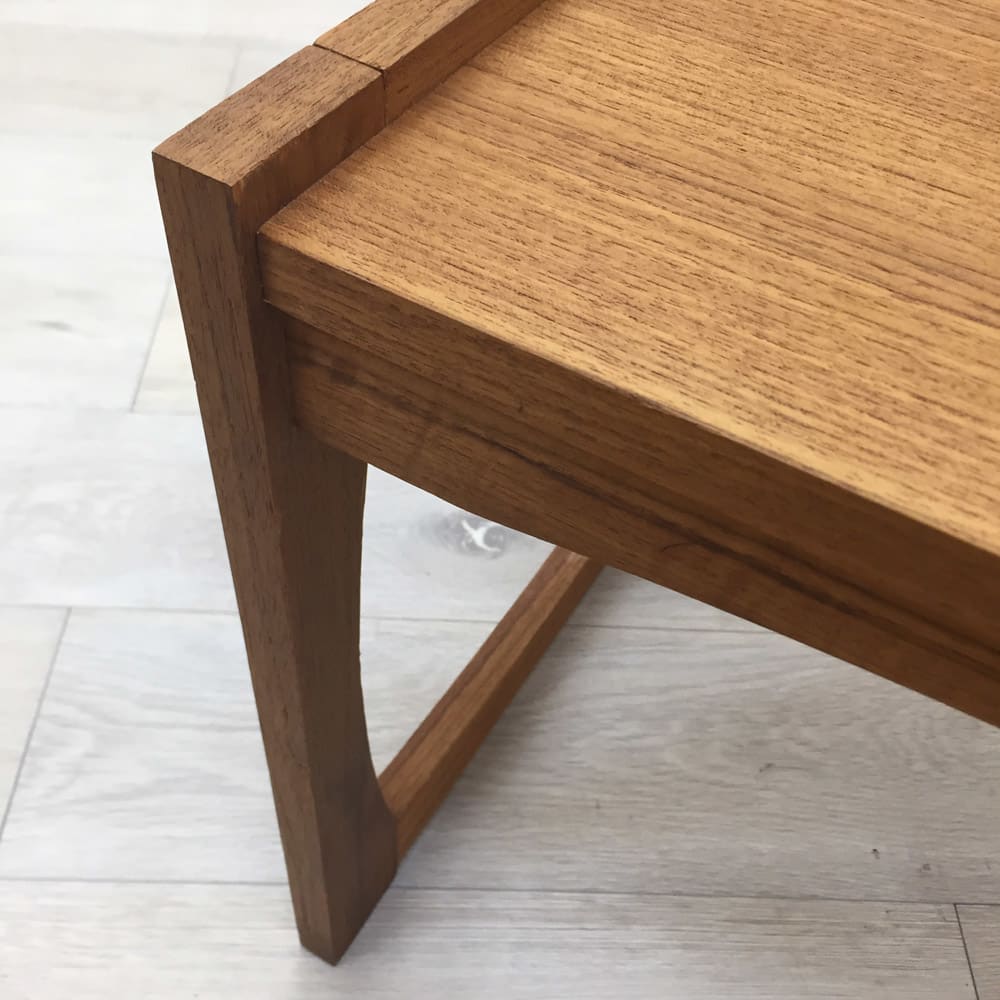 北欧ヴィンテージ 天然木ネストテーブル サイドテーブル 3点セット