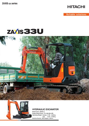 ZX33U-5A - HITACHI Construction Machinery - PDF Catalogs