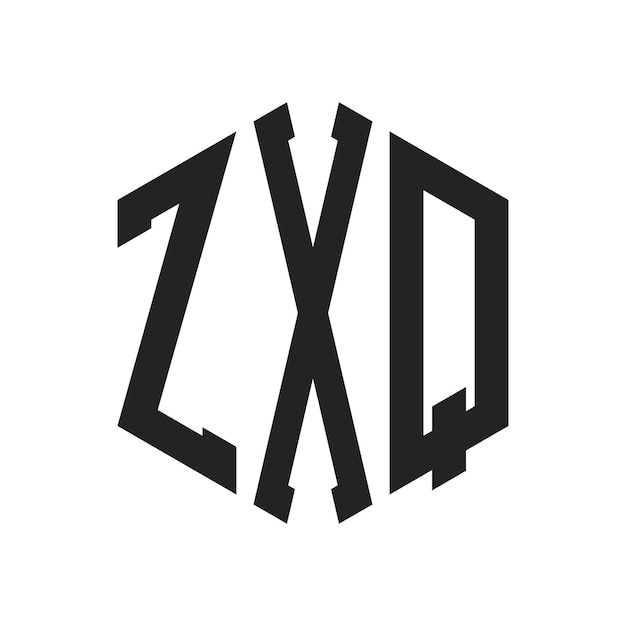 Zxo logo design initial letter zxo monogram logo using hexagon