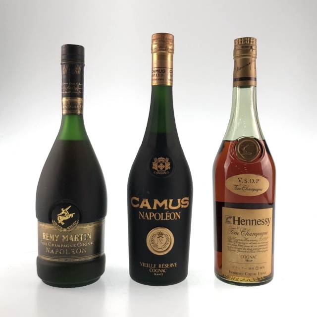 3本 REMY MARTIN CAMUS Hennessy コニャック