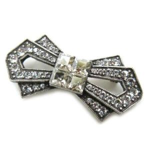 FOXEY ブローチラインストーンクリアマガジンフォクシーリボン