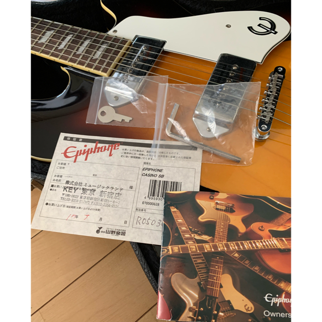 エピフォンカジノ 売れ筋 美品 韓国ピアレス工場製 epiphone casino
