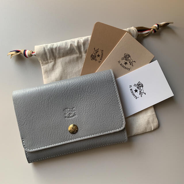 新品】イルビゾンテ 二つ折り財布 クレイグレー