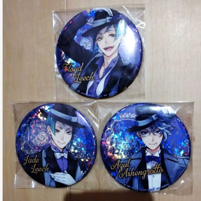 ナムコ限定ツイステプライズ缶バッジ フロイド 本物 ナムコ限定ツイ