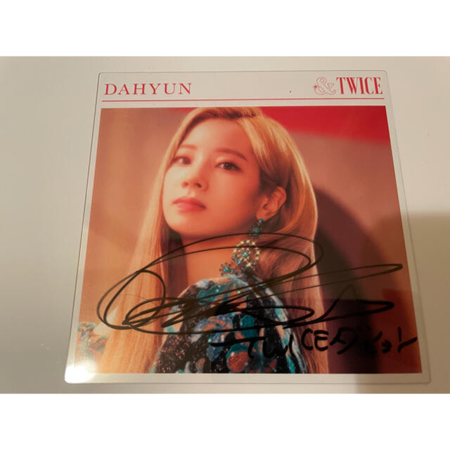 TWICE ダヒョン サイン入りチェキ TWICE ダヒョン BDZ 直筆サイン入り