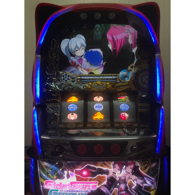 パチスロ実機】ニューギン☆パチスロガールズガンズグルービー【コイン