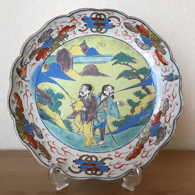 トップ 中国絵皿5枚（A）骨董品 中国清朝5枚皿 | 古