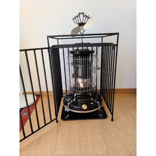 里山エンジン アラジンブルーフレームストーブガード 安心の8本タイプ