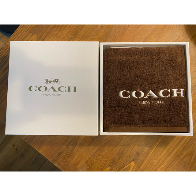 COACH - COACH（コーチ）フェイスタオル【未使用/箱付】の通販 by
