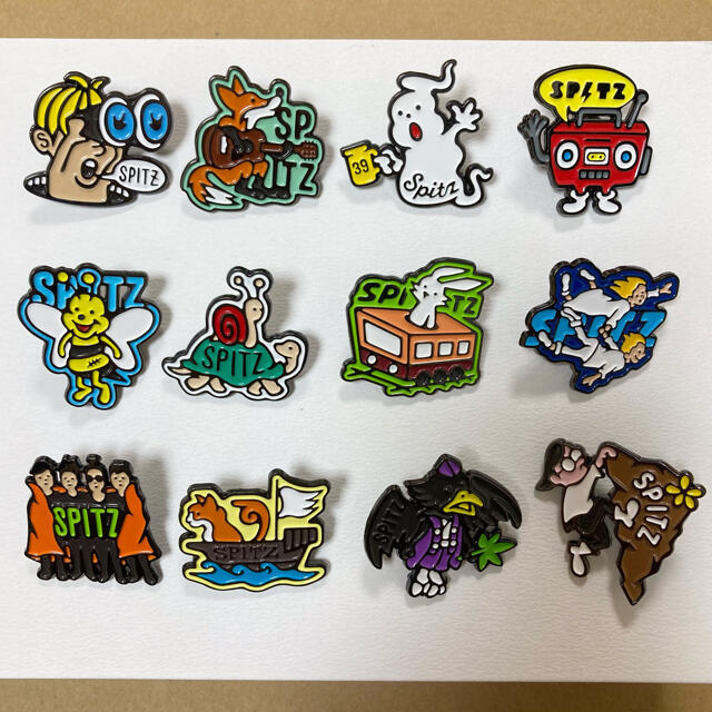 スピッツ ピンバッジ 12個セットの通販 by kinoco's shop｜ラクマ
