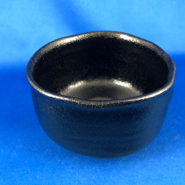 ◇茶道具◇瀬戸 兎月窯 杉浦芳樹造 柚子黒 茶碗（師：大江文象/魯山人