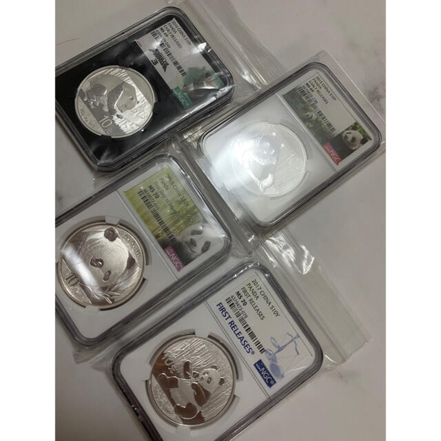 中国 10元 パンダ銀貨 2014年 NGC MS69 – 野崎コイン NGC 中国
