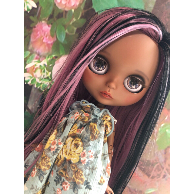 Amazon.co.jp: ネオ ブライス 黒髪、黒い肌、つやつやしたかわいい顔の