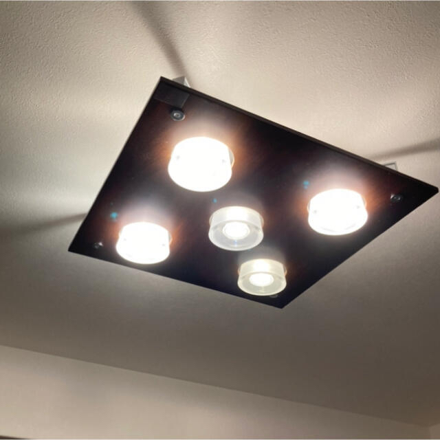 YAMAGIWA ヤマギワ 5灯シーリングライト G1485U スクエア YAMAGIWA