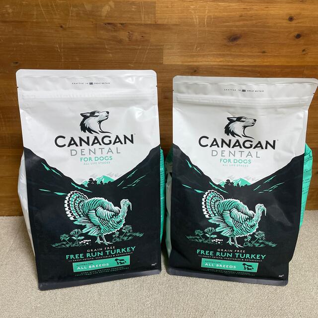 良い 新品 カナガンデンタル ドッグフード 2kg×2個 犬