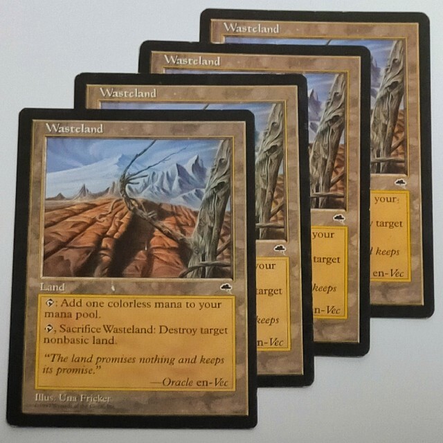 MTG 4枚 不毛の大地