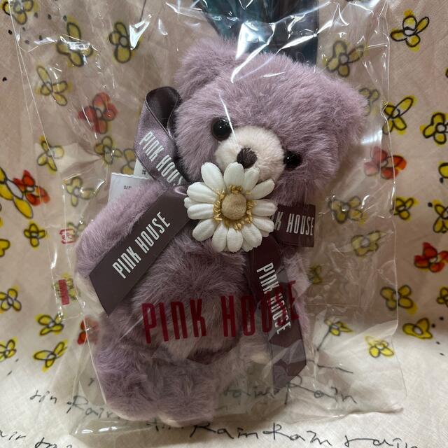 ピンクハウス ひなぎくテディぬいぐるみコサージュ ラベンダー 紫