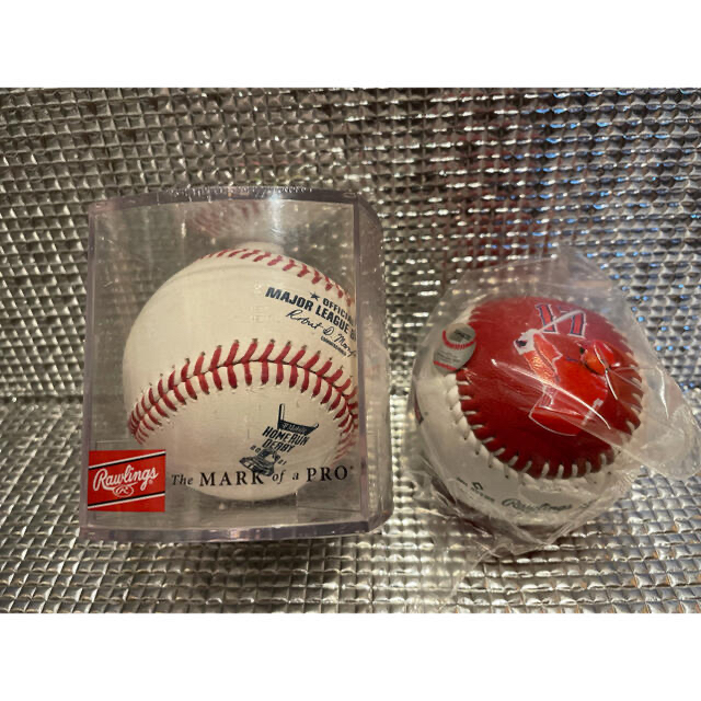 新品】2個 2021年 MLBオールスター公式球＆大谷選手プリントボールセット