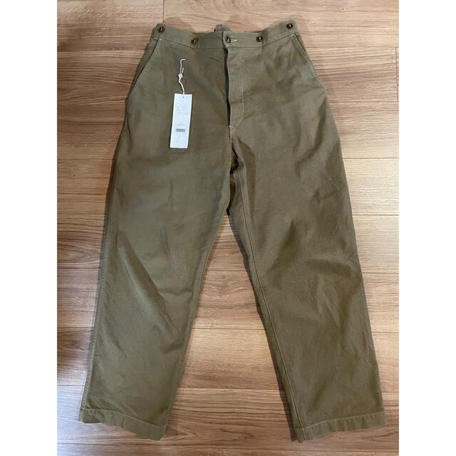 COMOLI 21SS コットンシルクオーバーパンツ OLIVE サイズ1 COMOLI