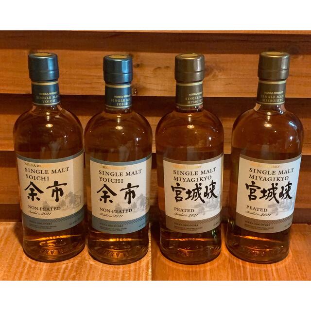 余市 ノンピーテッド 宮城峡 ピーテッド 4本 4本余市 ノンピーテッド