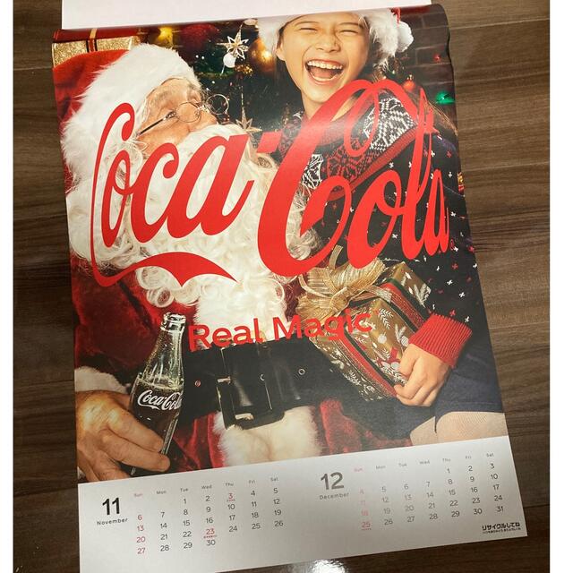 永見】コカコーラオフィシャルプレートのカレンダー 永見】コカコーラ