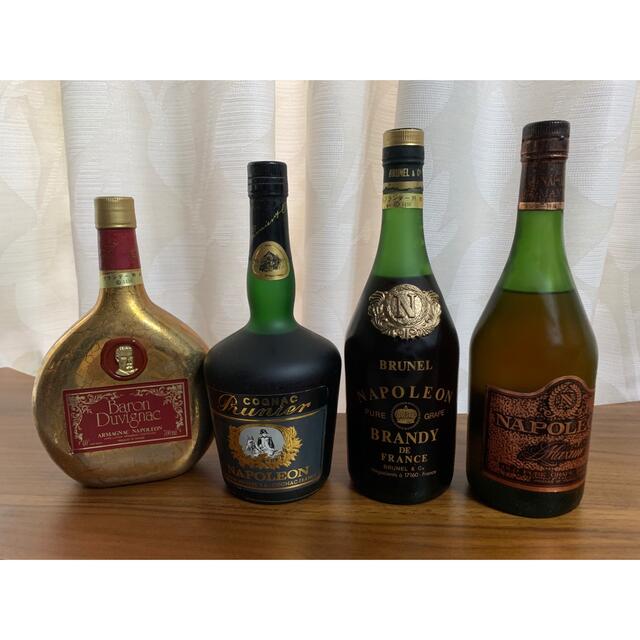 未開封・古酒ナポレオン 未開封 NAPOLEON ナポレオン ブランデー 4本