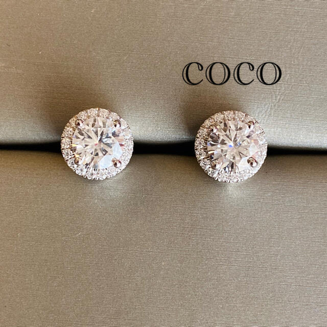 最高級モアサナイト モアッサナイト ヘイロー ピアス ネックレスセット