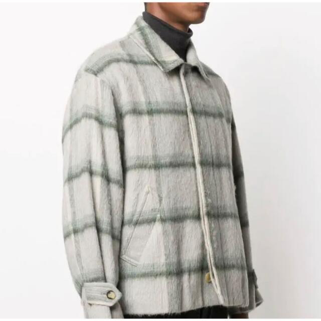 AURALEE スーリーアルパカ シャギーチェックブルゾン