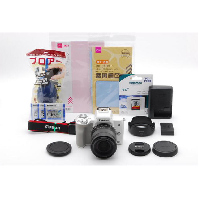 ☆高性能・軽量コンパクトミラーレス！スマホ転送OK☆キャノン Kiss M