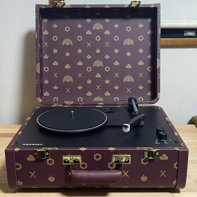 美品】東京事変 再生装置 ポータブルレコードプレーヤー ボルドー