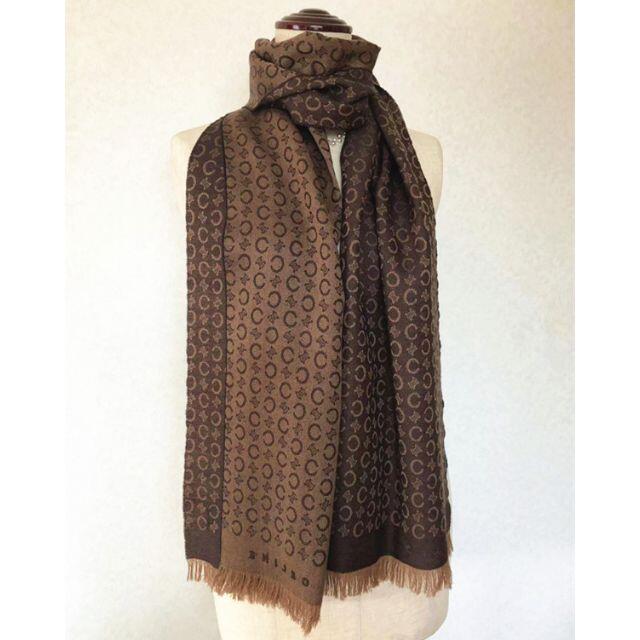 CELINE セリーヌ ウール マフラー イタリア製 マカダム ヴィンテージ