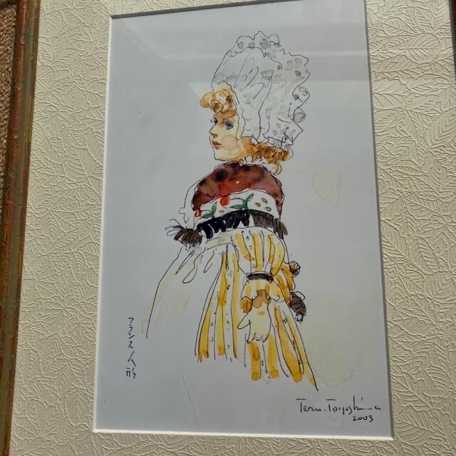 新品 アクリル画 画家の豊島輝彦先生の作品です フレーム付き 新品