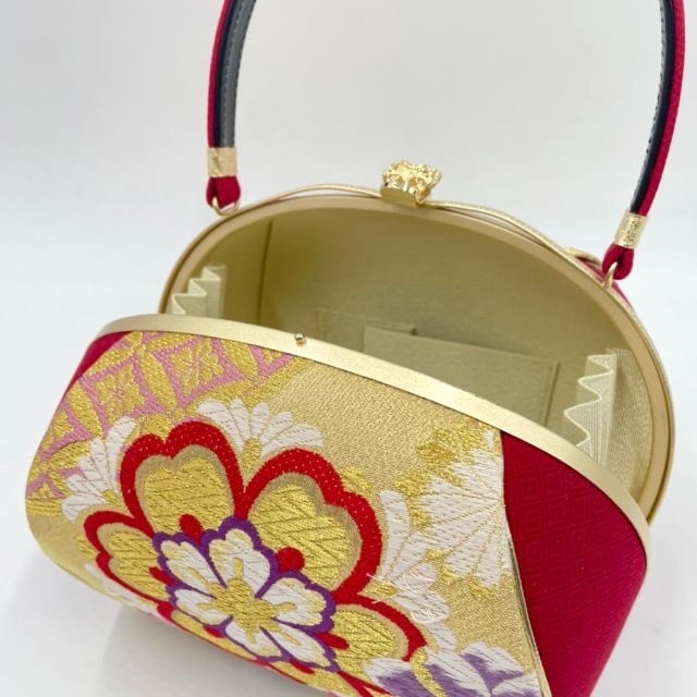 高級 振袖 フォーマル 日本謹製 西陣織＊草履バッグセット 古典大桜