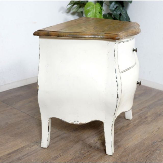 アウトレット シャビー仕上げ サイドデスク チェスト アンティーク調